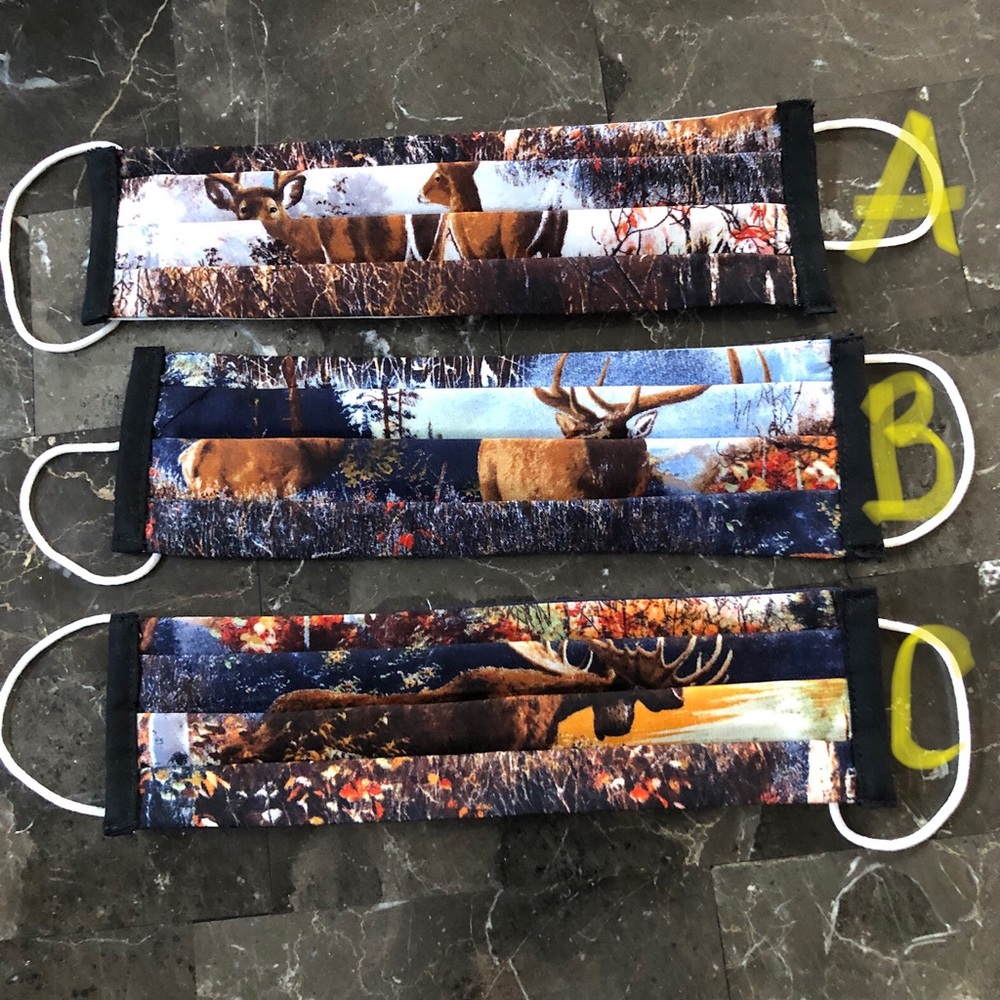 Hunting camouflage deer moose buck Cotton mask